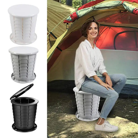 Noua toaletă portabilă pliabilă Toaletă de camping în aer liber Olita Coș de gunoi Toaletă mobilă WC Toaletă mobilă Băi pentru călătorie cu mașină
