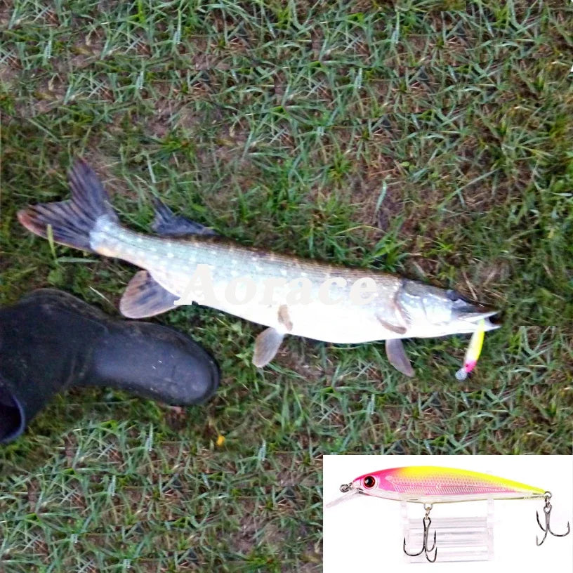 1 buc. Nalucă de pescuit Laser Minnow 11CM 13G cârlige de pește wobbler tackle crankbait artificial Japonia momeală dură swimbait