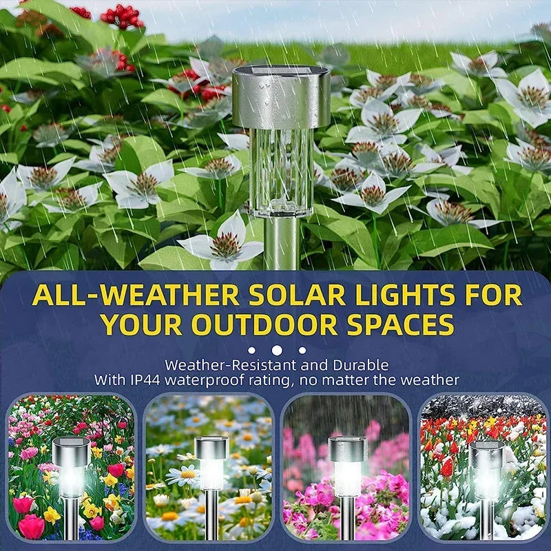 Lumini solare în aer liber Lumini de grădină Lampă alimentată cu energie solară Lanternă Iluminare peisaj impermeabilă Calea curte Peluză Decorare grădină